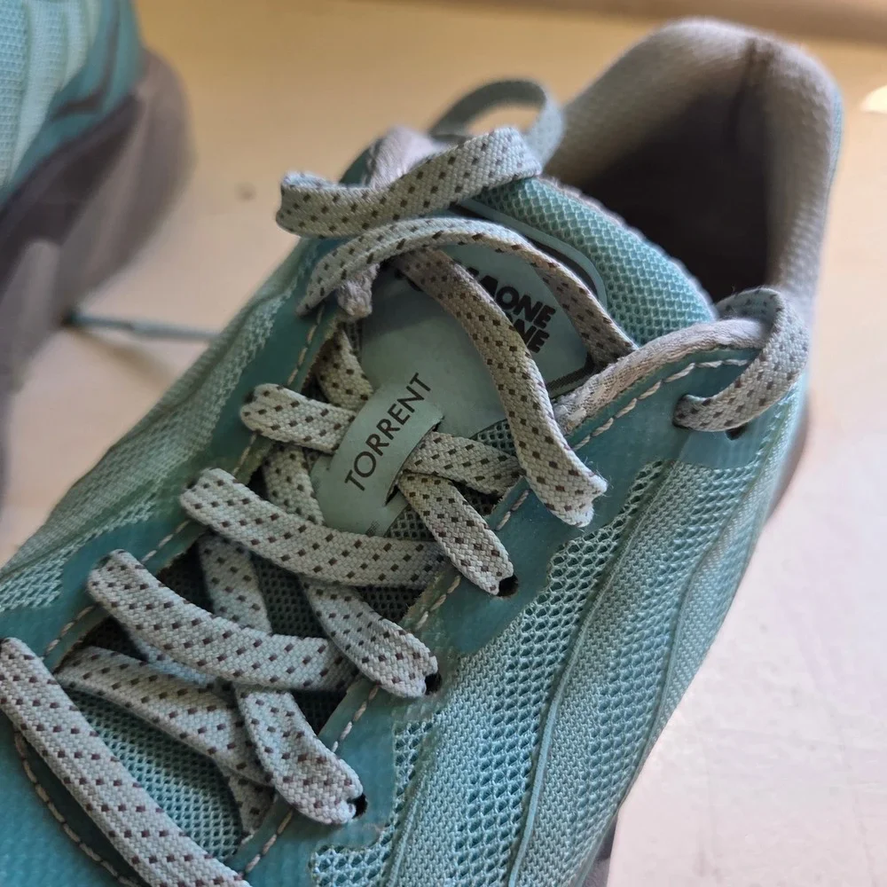 Hoka One One Torrent Womens Trail Running Shoes Blue Teal Size 6.5 1097755 ASDGG
